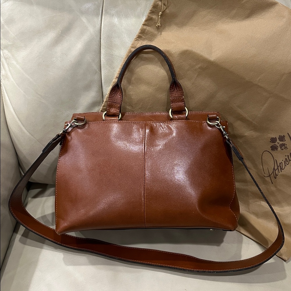 Patricia Nash Unique Brown Leather Handbag with tassel - Picture 2 of 12